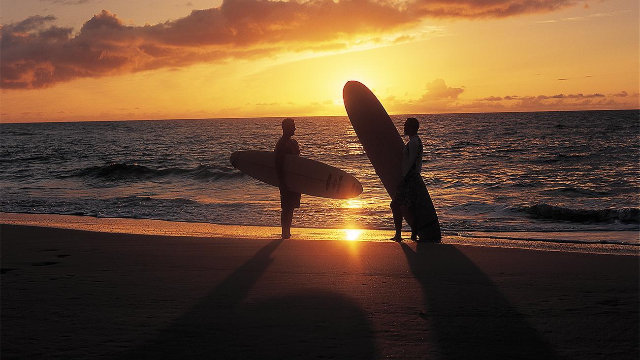 Sunset Surfing